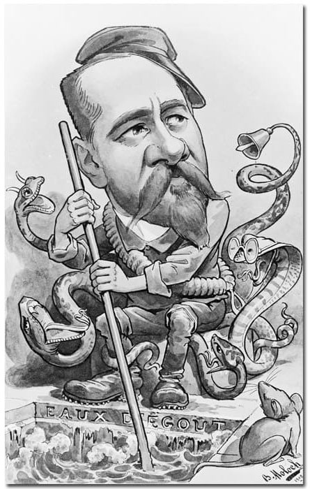 Альбер Кальметт (1863-1933), шарж из серии карикатур на членов Медицинской академии