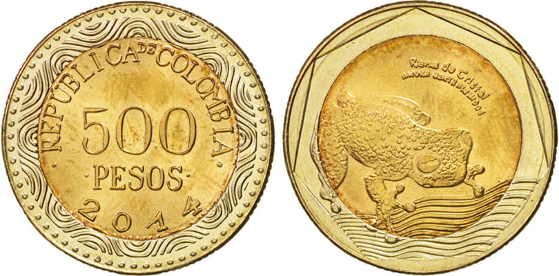 500 песо Колумбии 2014