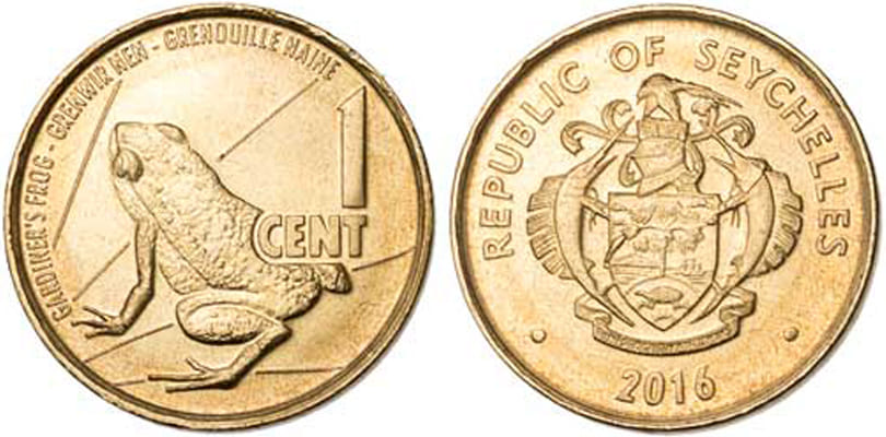 1 цент Сейшел 2016