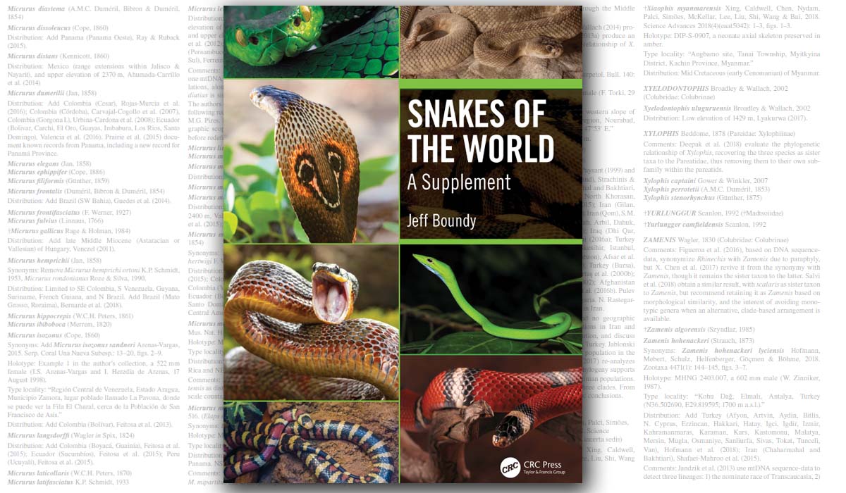 Snakes of the World. A Supplement