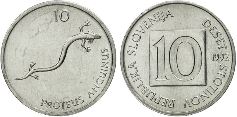 10 стотинов Словении 1992
